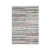 Ashley Kimya 8 x 10 Area Rug, Striped Polyester, Cotton, Ivory Blue