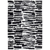 Ashley Shawn 5 x 7 Area Rug, Black White Pattern, Polyester, Cotton
