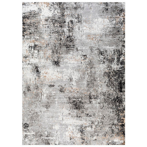Ashley Ley 5 x 7 Area Rug, Polyester, Jute, Black Gray White, Tan
