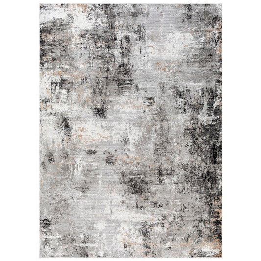 Ashley Ley 5 x 7 Area Rug, Polyester, Jute, Black Gray White, Tan