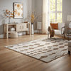 Ashley Betty 8 x 10 Area Rug, Geometric Pattern Brown Polyester