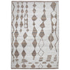 Ashley Betty 8 x 10 Area Rug, Geometric Pattern Brown Polyester