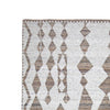 Betty 5 x 7 Area Rug Geometric Pattern Beige Brown Polyester Cotton By Casagear Home BM318352