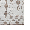 Ashley Betty 5 x 7 Area Rug, Geometric Pattern Brown Polyester