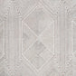 Glam 8 x 10 Area Rug, Geometric Pattern, Tufted Gray White Polyester, Wool By Casagear Home