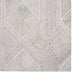 Glam 8 x 10 Area Rug, Geometric Pattern, Tufted Gray White Polyester, Wool By Casagear Home