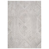 Ashley Glam 5 x 7 Area Rug, Patterned Tufted Gray White, Wool