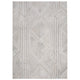 Ashley Glam 5 x 7 Area Rug, Patterned Tufted Gray White, Wool