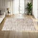Ashley Bony 5 x 7 Area Rug, Stripe Design Cream and Sage Soft Pile