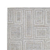 Bora 10 x 14 Area Rug Geometric Pattern Polyester Gray White Wool Cotton By Casagear Home BM318359
