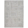 Ashley Bora 10 x 14 Area Rug, Geometric, Polyester Wool Gray White
