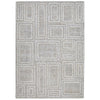 Ashley Bora 5 x 7 Area Rug, Geometric, Polyester Gray White Wool