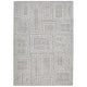 Ashley Bora 5 x 7 Area Rug, Geometric, Polyester Gray White Wool