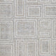 Bora 5 x 7 Area Rug Geometric Pattern Polyester Gray White Wool Cotton By Casagear Home BM318361