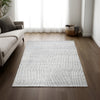 Ashley Monty 5 x 7 Area Rug, Gray, Ivory Polyester, Cotton Backing