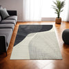 Ashley Rosy 5 x 7 Area Rug,  Soft Pile Polyester, Black Gray Beige