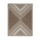 Ashley John 8 x 10 Area Rug, Indoor Outdoor, Tribal Brown, White