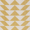 Hamley 5 x 7 Area Rug, Indoor Outdoor, Geometric Prints, Yellow, White By Casagear Home