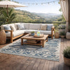 Ashley Daisy 5 x 7 Area Rug, Indoor Outdoor, Polyester, Gray Blue