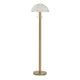 Ashley Sein 62" Floor Lamp, Pull Chain Switch, Dome Shade, Brass