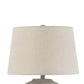 Waer 26 Inch Table Lamp Classic Gray Pot Style Base White Drum Shade By Casagear Home BM318385