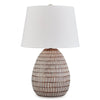 Ashley Gyen 29" Table Lamp, Antique Pot Base, Gray Empire Shade
