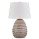 Ashley Gyen 29" Table Lamp, Antique Pot Base, Gray Empire Shade