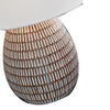 Ashley Gyen 29" Table Lamp, Antique Pot Base, Gray Empire Shade
