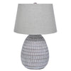 Ashley Gyen 29" Table Lamp, Antique Pot Base, Gray Empire Shade