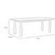 Cid Seby 87 Inch Dining Table Rectangular Top Natural Brown Solid Wood By Casagear Home BM318418