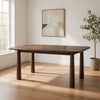 Cid Seby 71 Inch Dining Table, Rectangular Top, Espresso Brown Solid Wood By Casagear Home