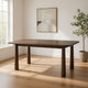 Cid Seby 71 Inch Dining Table, Rectangular Top, Espresso Brown Solid Wood By Casagear Home