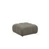 Reno Uni 38 Inch Ottoman, Gray Fabric, Tufted Design, Solid Wood Frame By Casagear Home