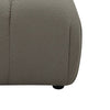 Reno Uni 38 Inch Ottoman, Gray Fabric, Tufted Design, Solid Wood Frame By Casagear Home