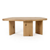Cid Kirk Coffee Table Set of 2 Freeform Shape Natural Oak Wood Frame By Casagear Home BM318423
