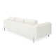 Shlo 82 Inch Sofa Modern Cushioned Seats Off White Fabric Metal Legs By Casagear Home BM318439
