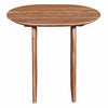 Sosi Side End Table 24 Inch Oval Panel Legs Natural Brown Acacia Wood By Casagear Home BM318500