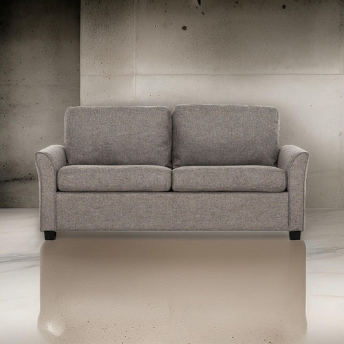 Full Size Sofa Bed, Gray Linen, Convertible Design, USB Port, Power Outlets By Casagear Home