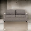 Full Size Sofa Bed, Gray Linen, Convertible Design, USB Port, Power Outlets By Casagear Home