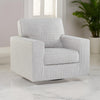 Ashley Olivia Swivel Accent Armchair, Plush Light Gray Polyester