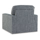 Olivia Swivel Accent Armchair Dark Gray Crosshatch Pattern Polyester By Casagear Home BM318530