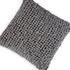 Throw Pillow Set of 4, 19 Inch, Looped Design, Textured Gray Polyester By Casagear Home