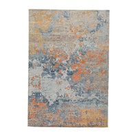 Blue and Ivory and Taupe and Mustard and Burnt Orange