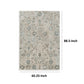 Sula 5 x 7 Area Rug, Elegant Classic Neutral Abstract Polyester, Cotton By Casagear Home