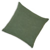 Ina 22 Inch Accent Throw Pillow Set of 4, Square, Green Cotton Linen By Casagear Home