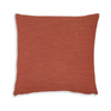 Ina 22 Inch Accent Throw Pillow Set of 4, Square, Rust Brown Cotton Linen By Casagear Home