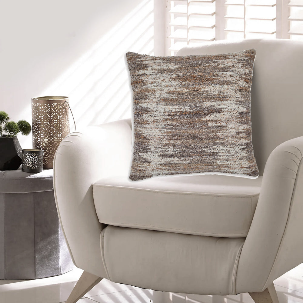 Ashley Nely 22" Accent Pillow Set of 4, Handwoven Ivory Brown