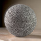 Zean 6 Inch Tabletop Sculpture Set of 3 Sphere Gray Faux Cement Look By Casagear Home BM318600