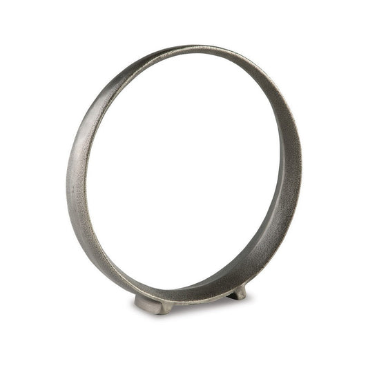 Ashley Dalie 15" Sculpture, Set of 2, Pewter Tone, Cast Aluminium