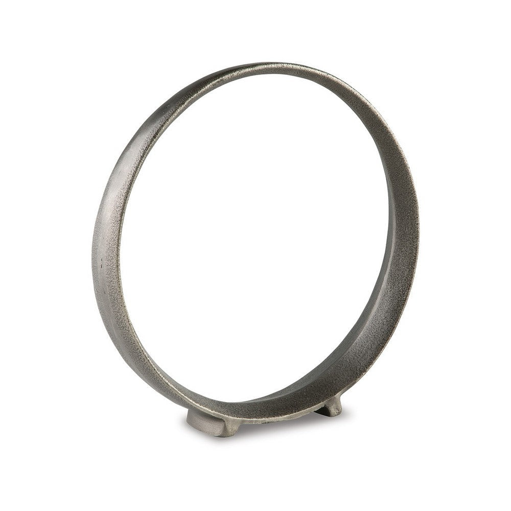 Ashley Dalie 15" Sculpture, Set of 2, Pewter Tone, Cast Aluminium